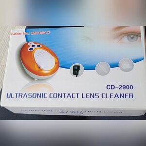NEW! Ultrasonic Hard Contact Lens Cleaner CD-2900 - 2 Min Daily Care Solution